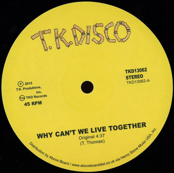 Timmy Thomas - Why Can't We Live Together