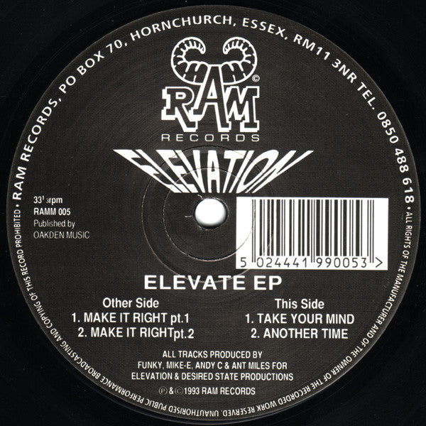 Elevation - Elevate E.P.